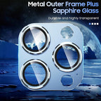 Uyiton for iPhone 13 Pro/iPhone 13 Pro Max Camera Lens Protector, Metal Ring - Image 5