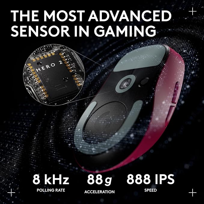 Logitech G PRO X Superlight 2 DEX Wireless Gaming Mouse, 60g Pro-Grade - Image 4