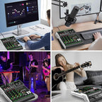 Aveek Audio Mixer, Professional Sound Board Mixing Console - Image 8