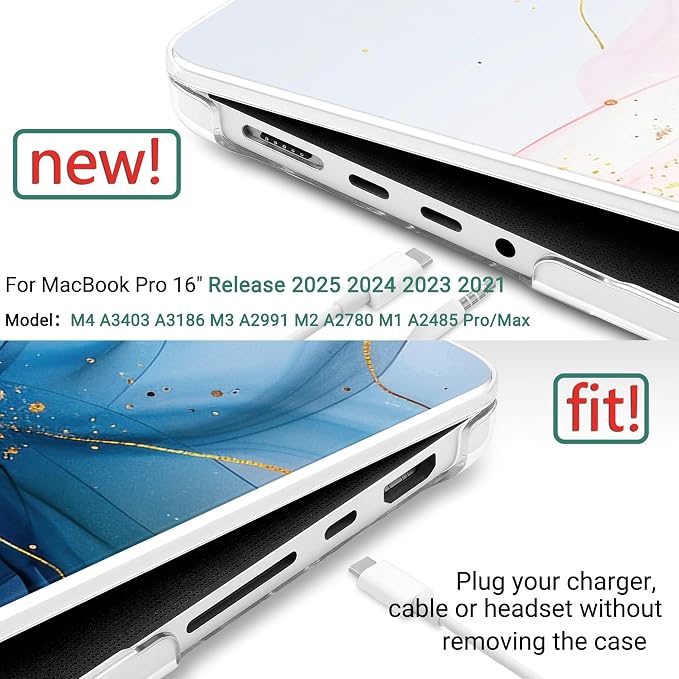 DONGKE for M4 MacBook Pro 16 Inch Case 2024 2023 2021 A3403 A3186 M3 A2991 M2 - Image 2