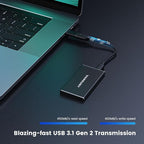 Vansuny 500GB Portable External SSD, USB 3.1 Gen2 450MB/s High-Speed Data - Image 2