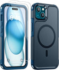 Lanhiem for iPhone 15 Case Magnetic, Heavy Duty Tough Rugged Phone Cover for by LanhiemHome