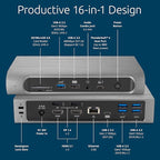 Kensington SD5800T Thunderbolt 4 and USB4 Quad 4K Display Docking Station - Image 3
