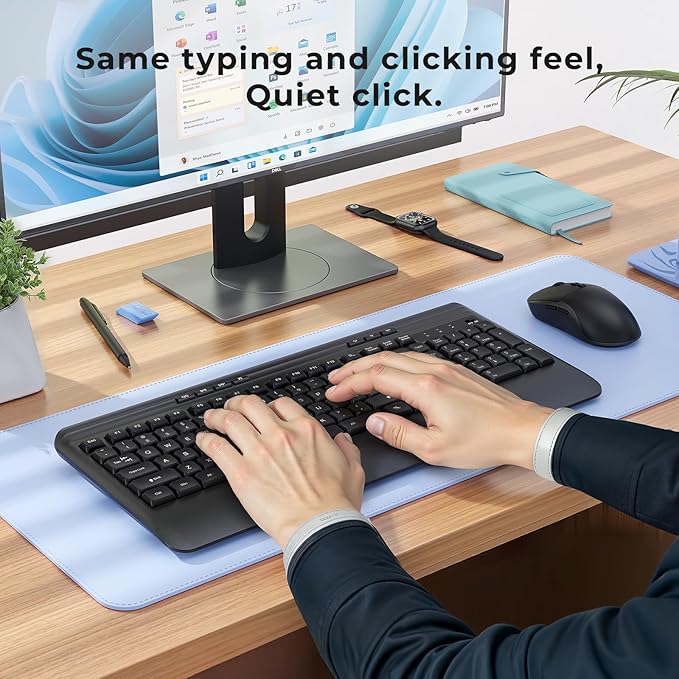 Silent Wireless Keyboard and Mouse Combo - Image 6