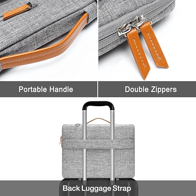 MOSISO 360 Protective Laptop Shoulder Bag, 15 inch Computer Bag Compatible - Image 4
