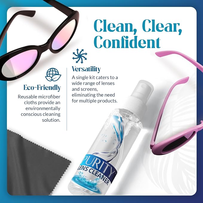 Purity Eyeglass Lens Cleaner Spray Kit - Image 7