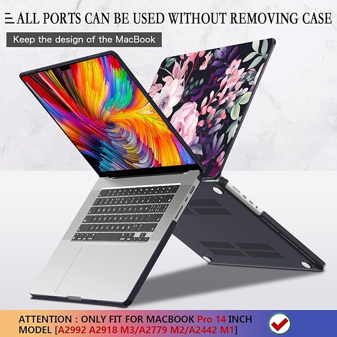 CISSOOK Compatible with MacBook Pro 14 inch Case M4 A3112 A3185 A3401 M3 A2992 - Image 5