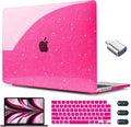 CISSOOK Compatible with MacBook Air 13.6 inch Case Glitter 2025 2024 2023 2022 by CISSOOK