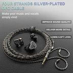 BASN Bmaster5 in Ear Monitors, 1DLC Diaphragm+4BA 5 Drivers Drummers Headphones - Image 4