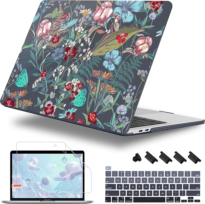 Case for MacBook Pro 13 inch with/Without Touch Bar, Hard Shell + Keyboard by WelcomeViseNewitems