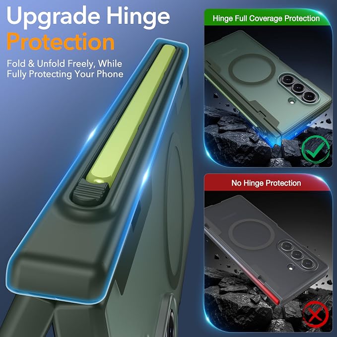 Oneagle Magnetic for Samsung Galaxy Z Fold 7 Case Built in Screen Protector - Image 4