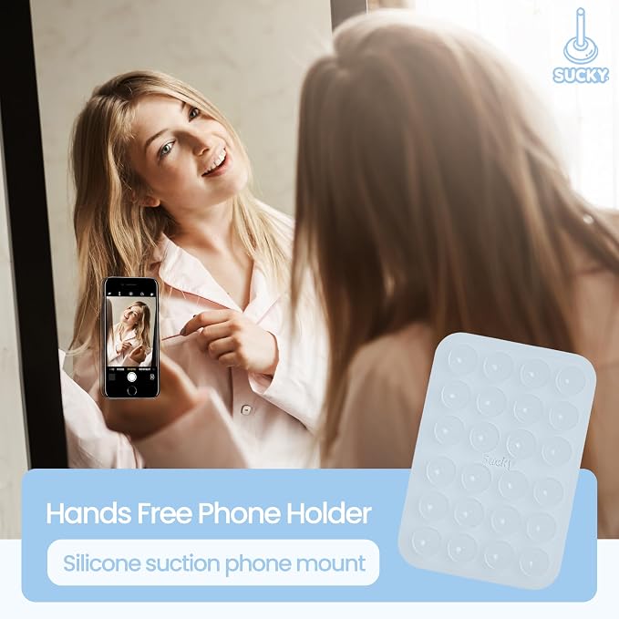 SUCKY Silicone Suction Phone Case Adhesive Octo Cup Buddy Mount - Image 5