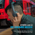 JLab Go Lux ANC Wireless Headphones, Hybrid Active Noise Cancelling, Premium - Image 4