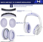 Replacement QC Ear Pad and Headband Pad Kit Cushion. Compatible - Image 8