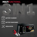 Schumacher Electric 8A Car Battery Charger and Maintainer, 3-in-1 Solution - Image 2