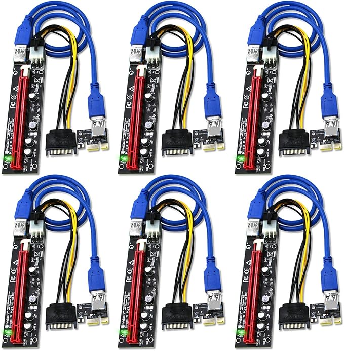GPU Riser for Ethereum Mining Rigs, PCIE Risers for ETH Mining Rigs by FebSmart