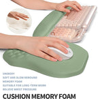 2-in-1 Ergonomic Set, Wave Keyboard Wrist Rest and Massage Slope Mouse Pad - Image 4