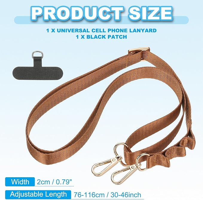 PATIKIL Universal Cell Phone Lanyard, Adjustable Crossbody Phone Strap - Image 2