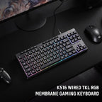 Redragon K516 Shiva TKL Wired RGB Membrane Gaming Keyboard, 87 Keys - Image 7