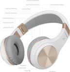 Riwbox Bluetooth Headphones, XBT-80 Folding Stereo Wireless Bluetooth - Image 5