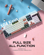 Redragon Wireless Mechanical Gaming Keyboard, Tri Mode BT/2.4G/USB-C Hot - Image 6