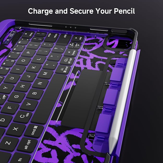 iPad Keyboard Case for iPad 10th Gen & 11th, Magic Wireless Keyboard - Image 7