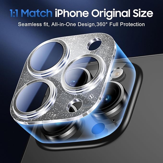 UniqueMe 3 Packs Compatible for iPhone 14 Pro Max/iPhone 14 Pro Camera Lens - Image 4