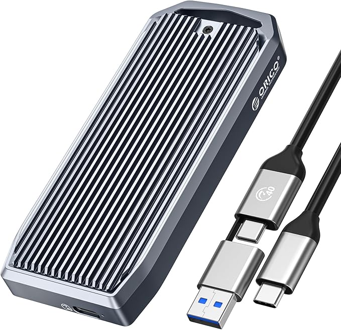 ORICO USB4 40Gbps M.2 SSD Enclosure, Supports Up to 8TB M.2 NVMe SSDs, Finned by PioneerDataSolutionPowerYourFuture