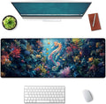 Seahorse Large Mouse Pad, Gaming Mouse Pad, Keyboard Mat, Non-Slip Rubber Base by Unknown