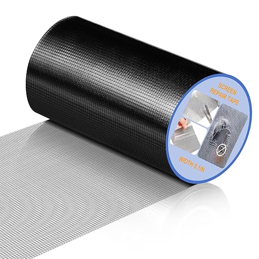 Extra Wide 5 inch x 20 ft Window Screen Tape Mesh Repair Strong Adhesive by CroBlissful