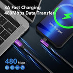 90 Degree USB C to Lightning 10FT, iPhone Charger Cables 3Pack Fast Charging - Image 3