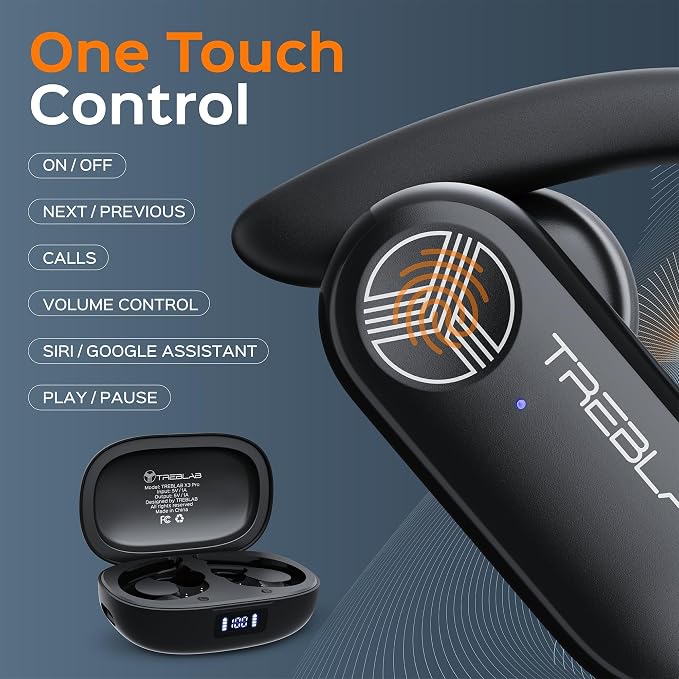 TREBLAB X3 Pro - Ultra Comfortable Earhooks, Pure-HD Sound, Punchy Bass - Image 7