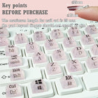 80 Pcs Keyboard Sticker for Long Nails Typing and Gaming, Symbolic and - Image 4
