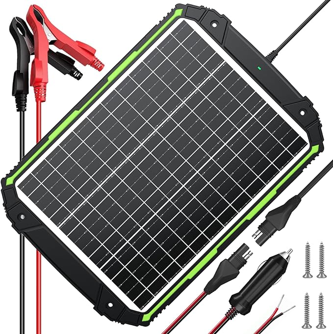 Sun Energise 25W 12V Solar Powered Battery Charger & Maintainer, Built-in Smart by SunEnergise