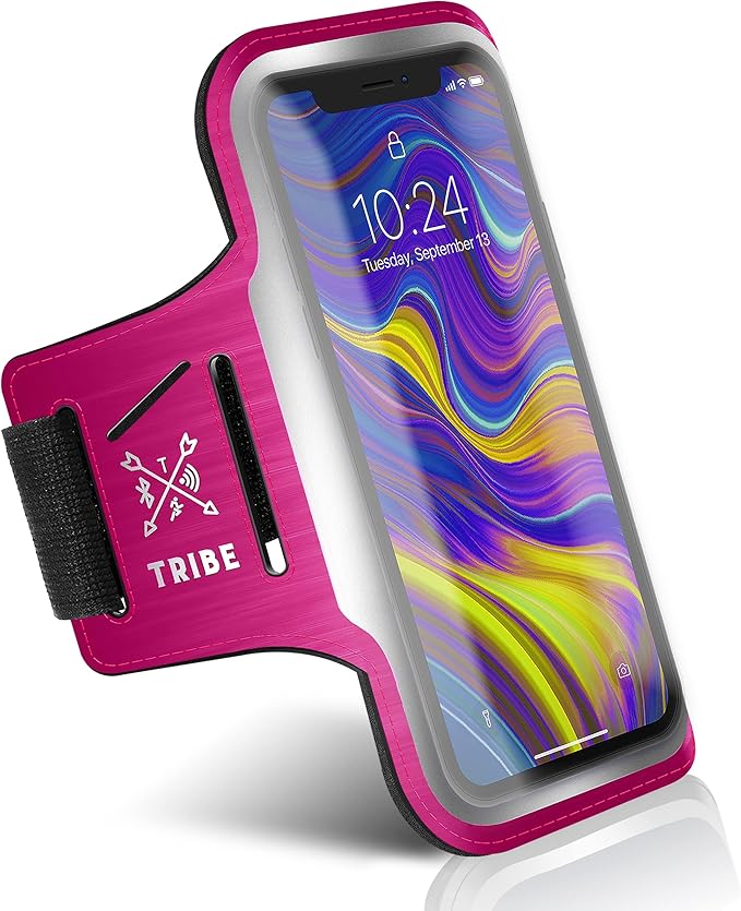 TRIBE Running Phone Holder Armband. iPhone & Galaxy Cell Phone Sports Arm Bands by Tribe
