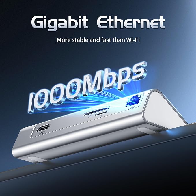 USB C Hub Ethernet, 10-in-1 USB Docking Station 10Gbps - Image 5