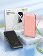 TG90° 2 Pack 10000mAh Portable Charger Slim Power Bank - Image 9