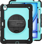 timecity for iPad Air 13 Inch Case M3 2025/ M2 2024, 360° Rotating Stand - Image 9