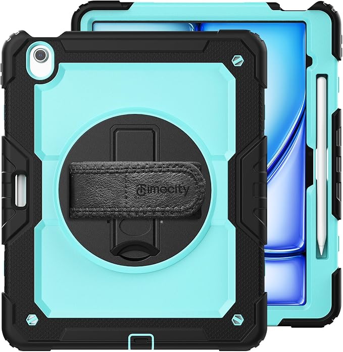 timecity for iPad Air 13 Inch Case M3 2025/ M2 2024, 360° Rotating Stand - Image 9