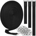 0.75" x39.4ft Hook and Loop Straps by Nettbe