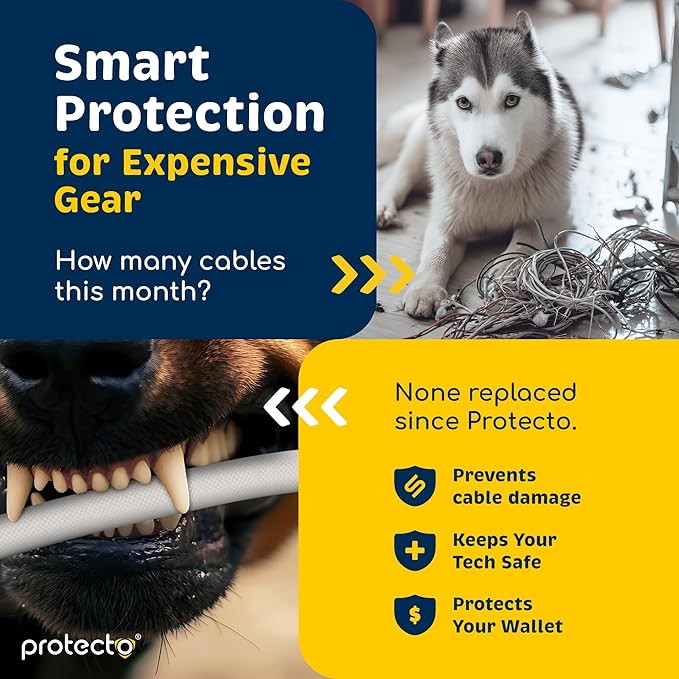 PROTECTO Heavy Duty Dog & Cat Cord Protector 10ft Easy-to-Use Critter Cord Cover - Image 4