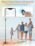 71" Tripod for iPhone, Phone Tripod Selfie Stick - Image 3