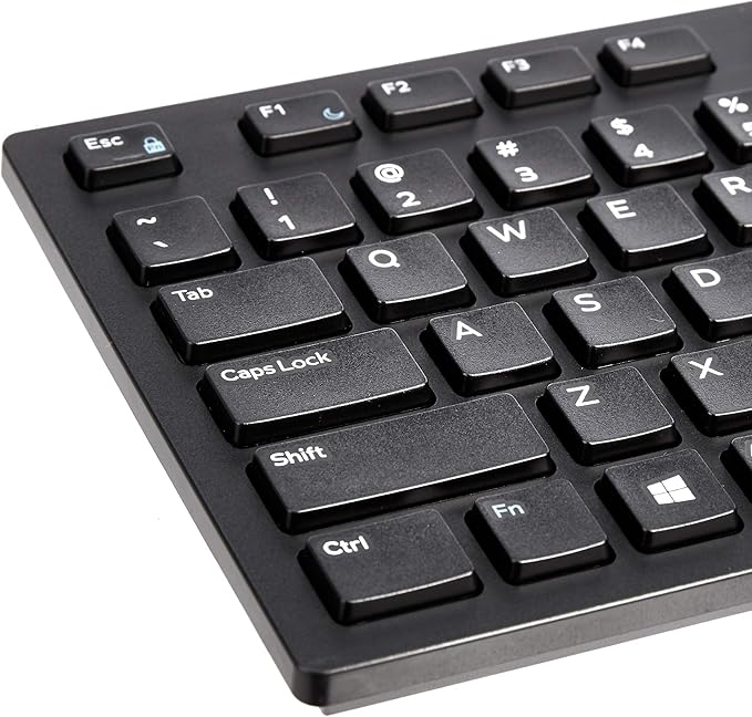 Amazon Basics Wired QWERTY Keyboard, Works - Image 3