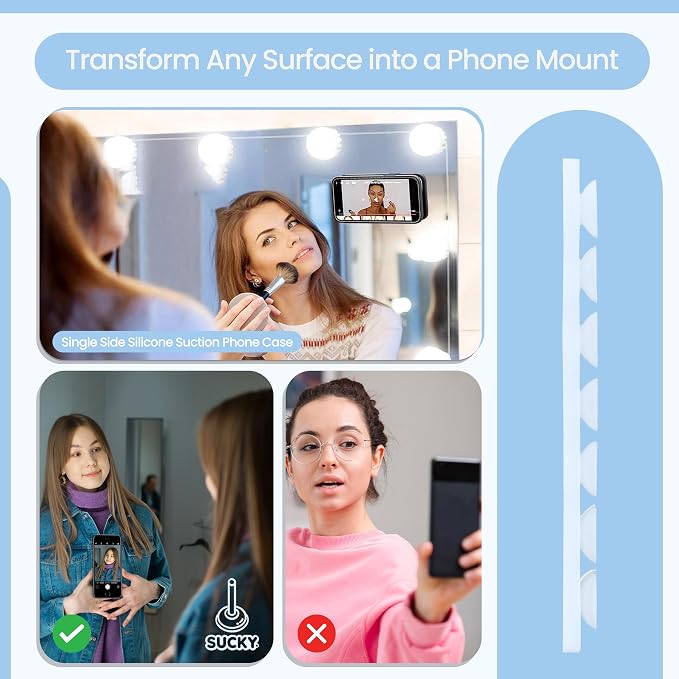 SUCKY Silicone Suction Phone Case Adhesive Octo Cup Buddy Mount - Image 3