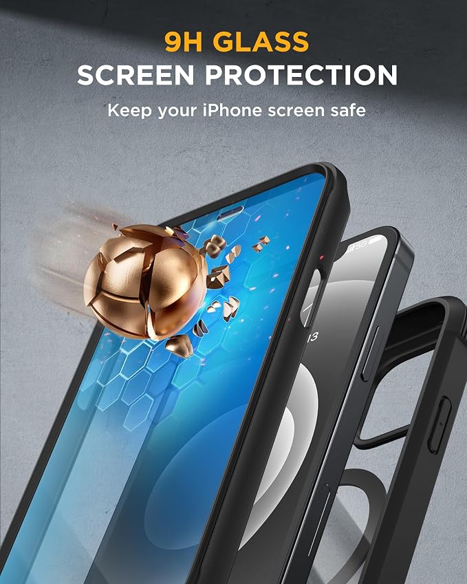 Miracase Magnetic for iPhone 12 mini Case, Drop & Scratch-Resistant, Shockproof - Image 4