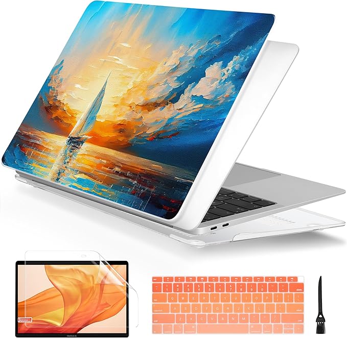 Batianda Design Case for M1 MacBook Air 13 Inch Model A2337 A2179 A1932 2021 by Batianda