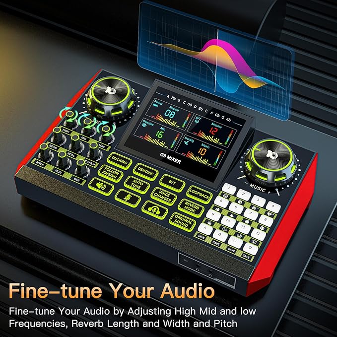 Audio mixer, suitable for live streaming, and gaming on computer/phone; - Image 4