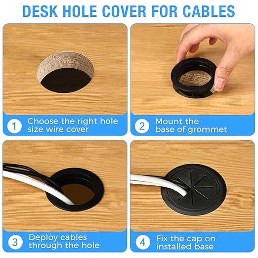 Desk Grommet 2-1/16", Desk Hole Cover - Image 4