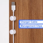 2 Sets Charger Holders for Cords, Adhesive Metal Cord Clips, Cable Management - Image 4