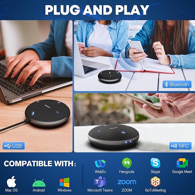 M4 Bluetooth Speakerphone Conference Microphone - Image 5